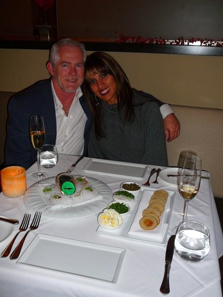 colombian women having dinner with older mad